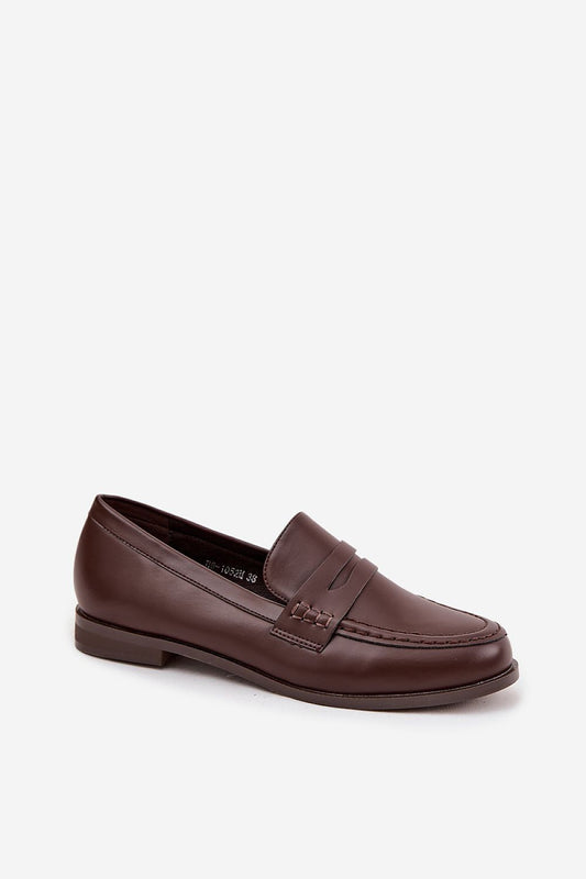 Step in Style eco leather loafers for women, showcasing a classic rounded toe and flat heel, ideal for both formal and casual outfits, sizes EU 36-41.