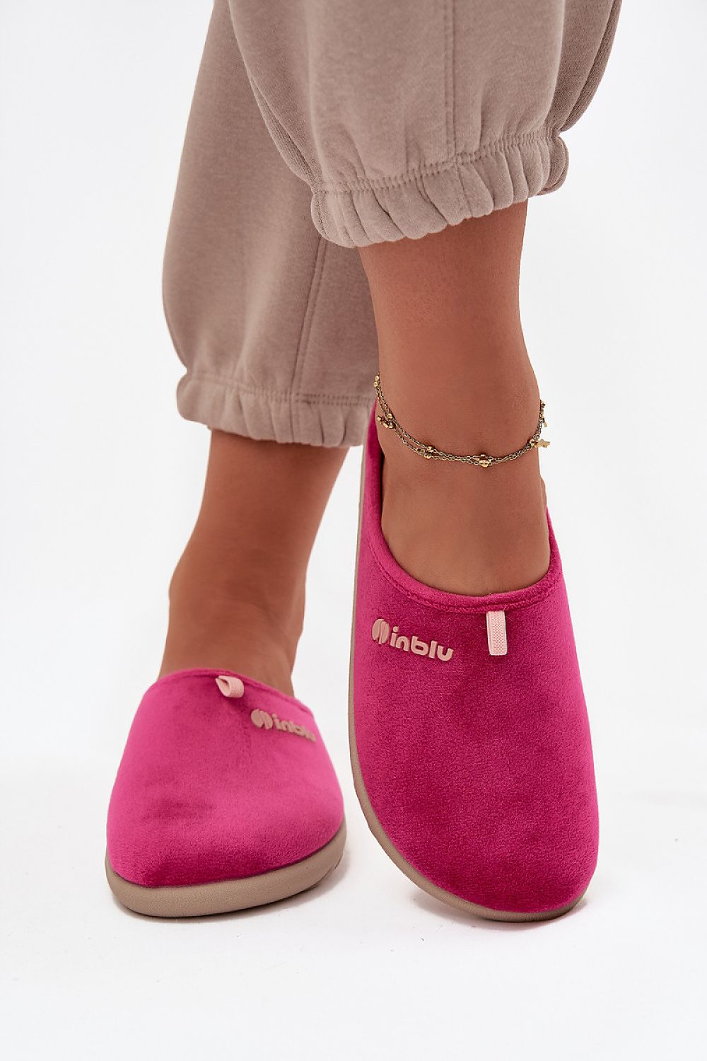 Comfortable and stylish Inblu women's slippers, made of soft fabric, offered by Step in style, featuring a chic design for everyday luxury.