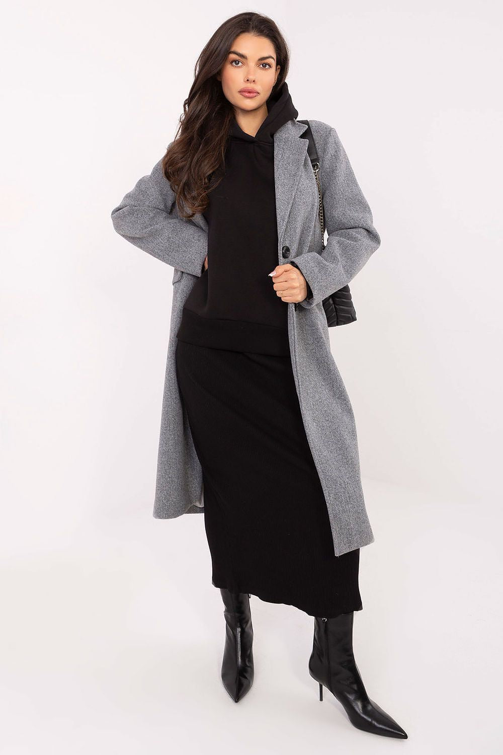 Soft cotton and spandex blend sweatshirt for women by Relevance, EU size 0, tailored for a flattering silhouette and versatile styling options.