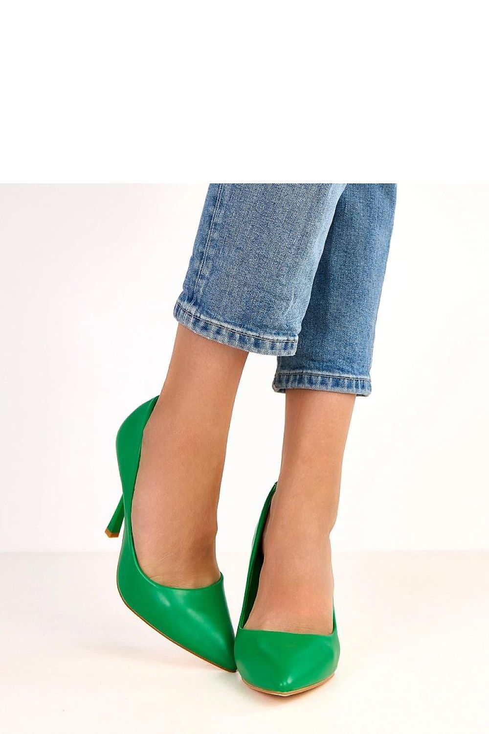 Classic slip-on stilettos made of high-quality ecological leather by Solea, showcasing a pointed toe design and comfortable synthetic insole for refined style.