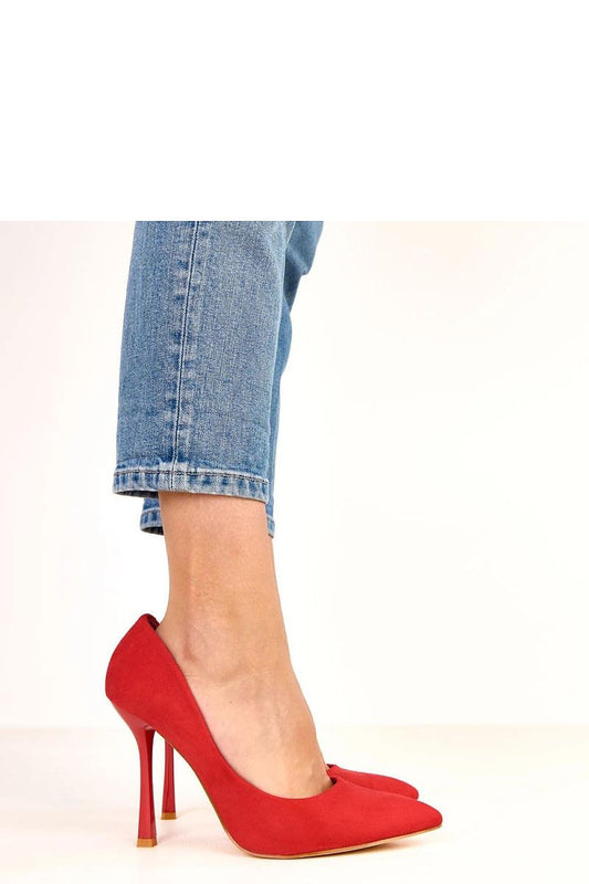 Close-up of Solea Luxury Ecology Suede Stilettos highlighting the soft ecological suede leather and elegant pointed toe detail.