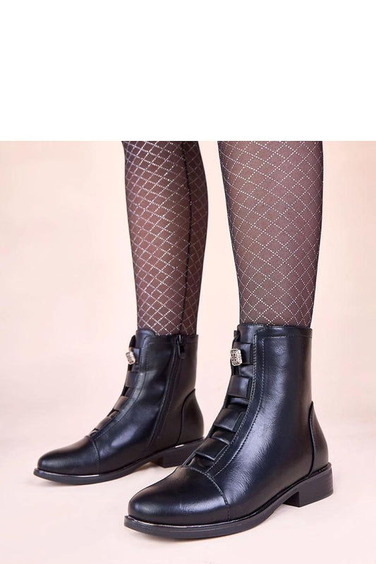 Solea Luxury Synthetic Leather Boots with insulation and zipper, featuring a 14 cm upper, displayed elegantly for the Autumn/Winter collection.