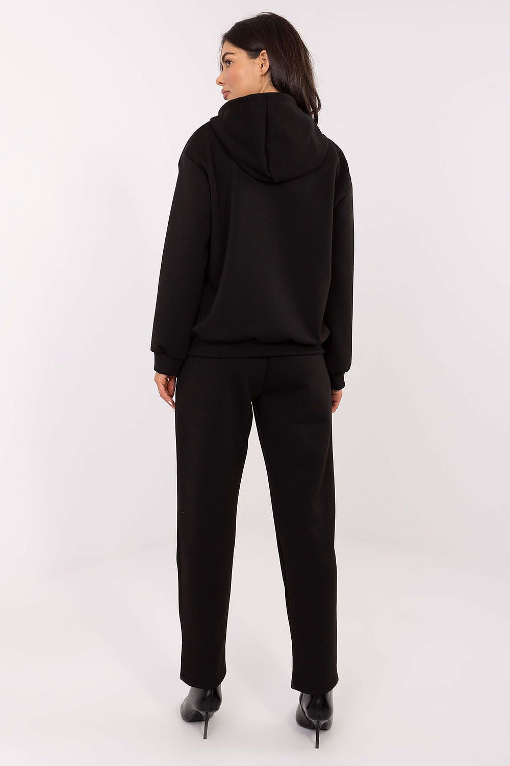 Italy Moda luxurious women's stylish hoodie tracksuit set featuring high waist pants and a modern zip-up hoodie made of high-quality viscose blend for ultimate comfort and elegance.