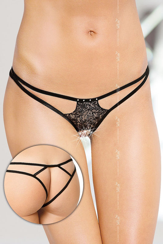 Exquisite styling of the SoftLine Collection T-Back thong, featuring intricate side strips that enhance allure and sophistication.