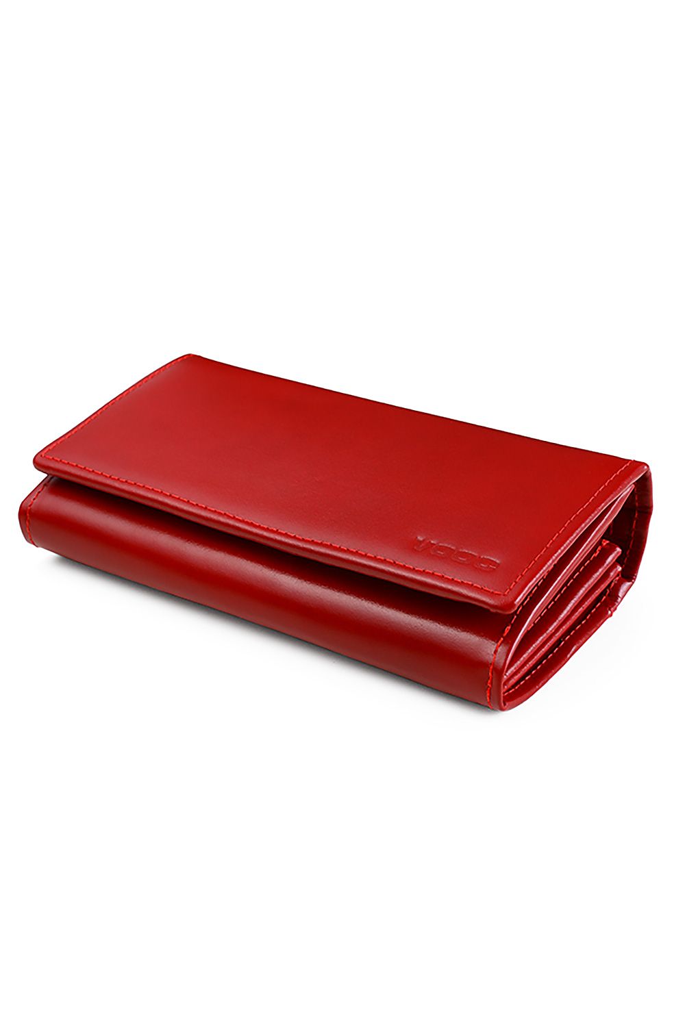 Luxury Ladies Leather Wallet by Verosoft in a vibrant red colour, showcasing a spacious and stylish design, perfect for the sophisticated woman. Ideal accessory for everyday use or formal occasions.