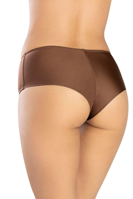 Elegant brown swim bottoms by Marko, featuring a sleek design with a subtle lining, perfect for a stylish beach day.