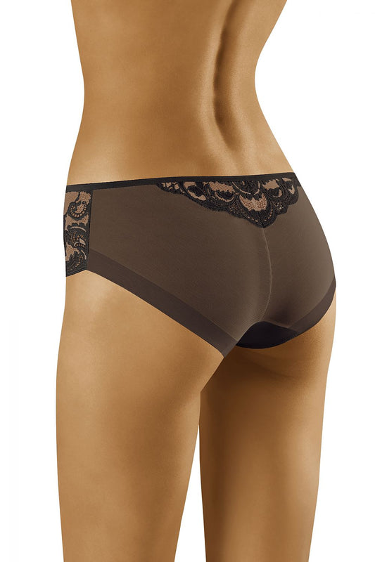 Elegant Wolbar Comfort Panties with Exquisite Lace & Tulle displaying a refined design with delicate lace accents and a smooth finish, perfect for a luxurious fit.