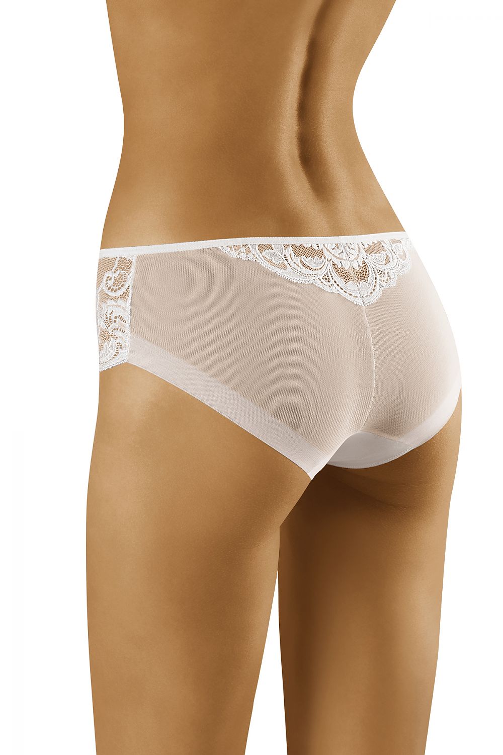 Elegant Wolbar Comfort Panties with Exquisite Lace & Tulle, showcasing a flawless fit and delicate design details at the back, perfect for everyday luxury.