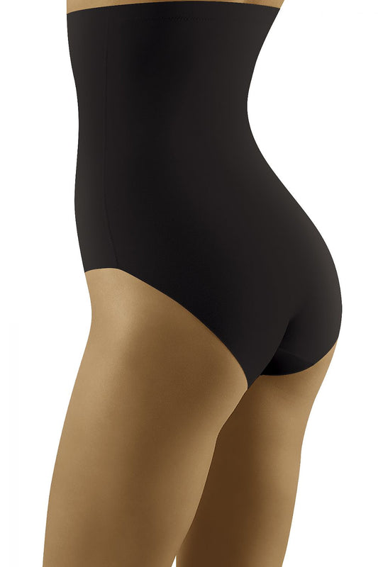 Sophisticated rear view of Wolbar High-Rise Body Shaping Panties from the Fortissima Line, featuring a sleek design with a silicone lining for enhanced comfort.
