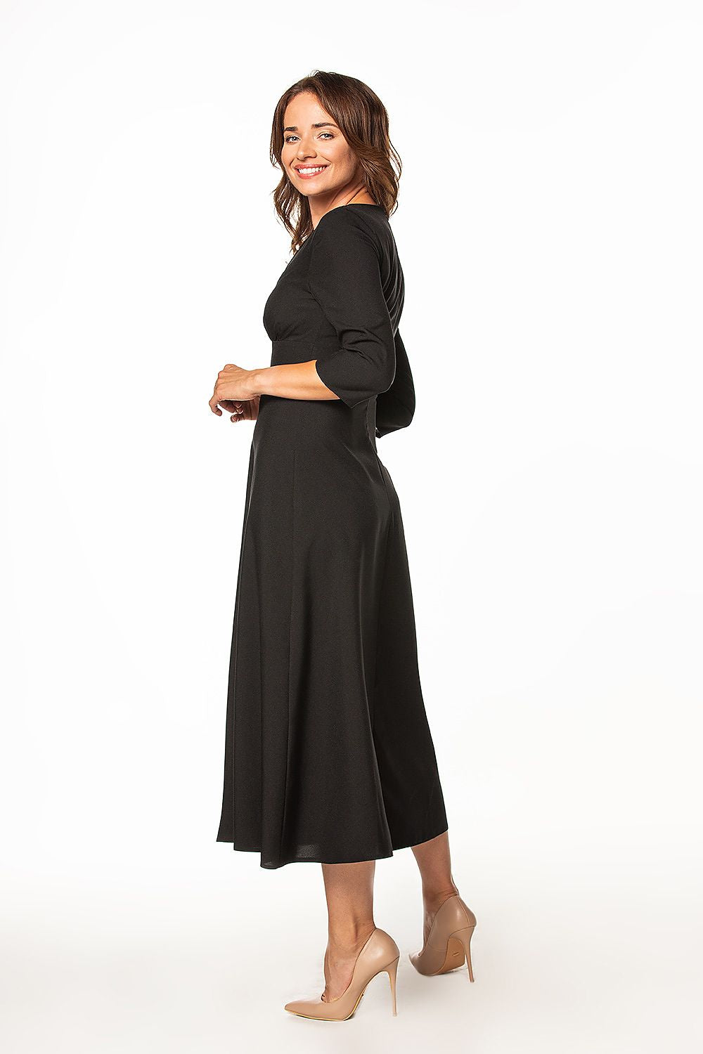 Versatile Tessita Daydress available in various sizes, crafted from high-quality polyester and spandex for comfort and style.