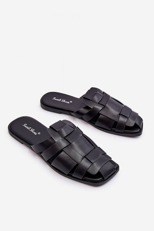 Luxury women's slip-on flip-flops made with eco leather by Step in Style, showcasing a chic design for hot days.