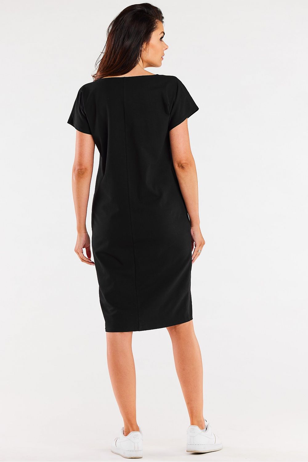 Stylish cotton mini dress with short sleeves by Infinite You, showcasing comfort and luxury for summertime outings.