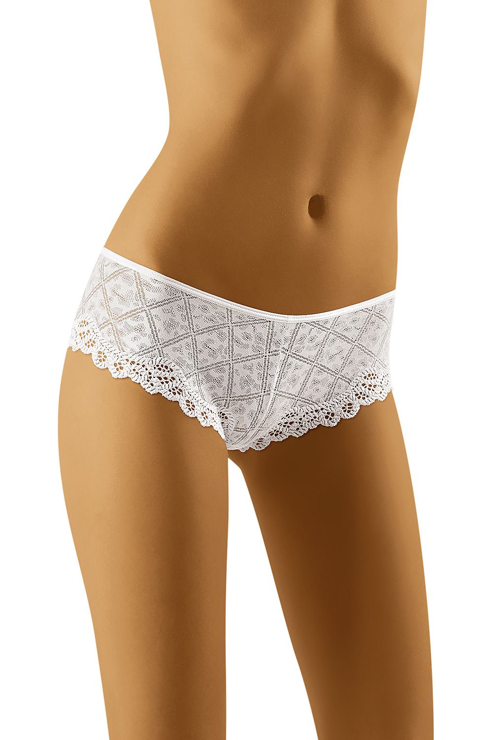 Wolbar luxurious lace and knit panties, offering exceptional comfort and a flattering feminine silhouette.