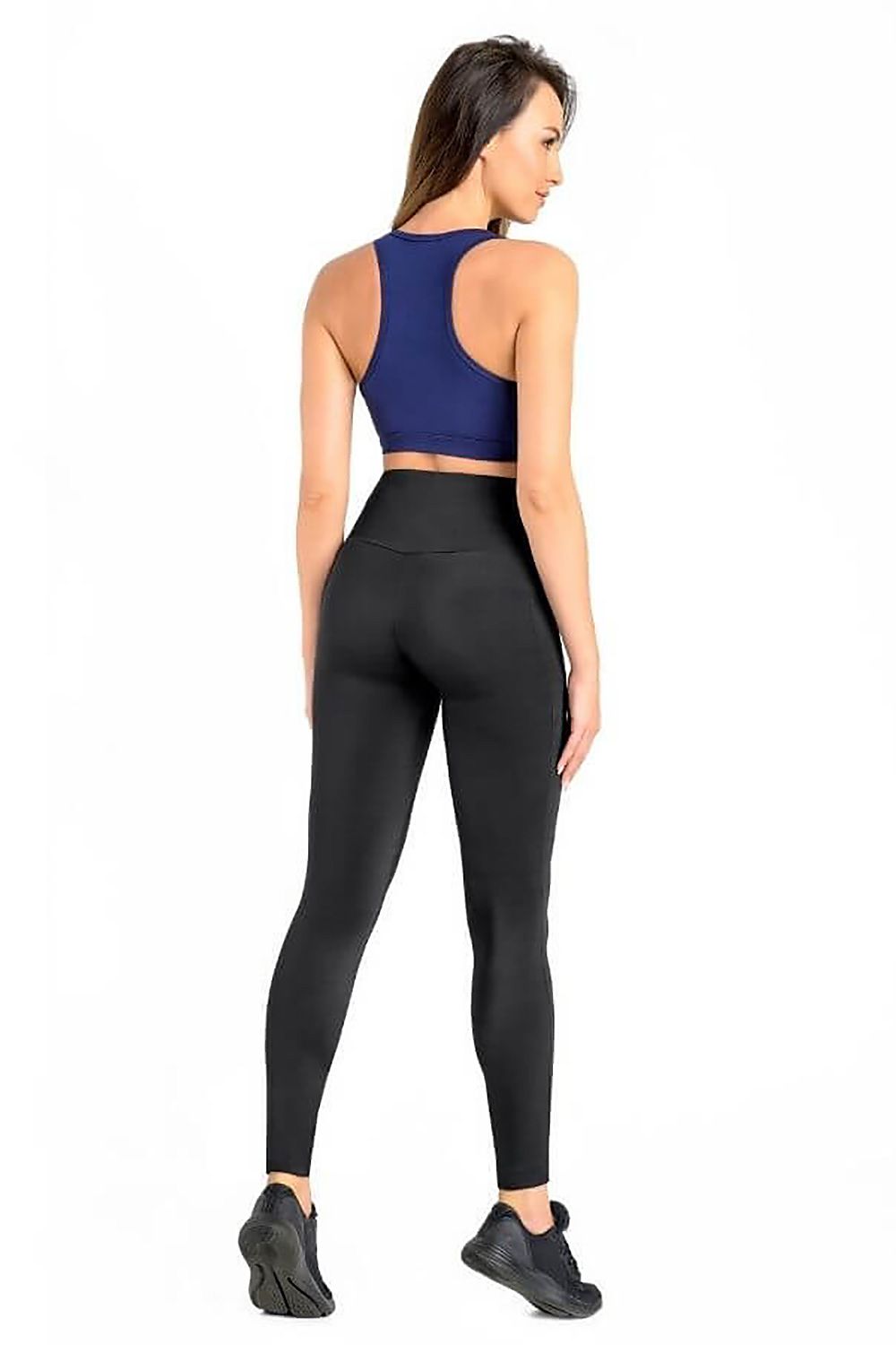 Teyli luxury women’s black sports leggings showcasing a sleek silhouette, designed for ultimate comfort and flexibility in physical activities and everyday casual styling.