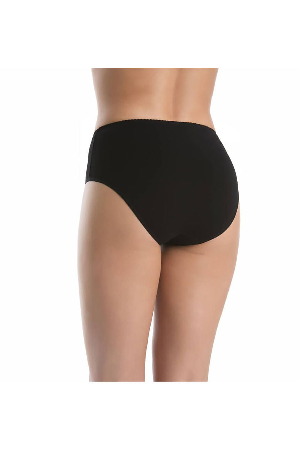 Teyli's classic black high waist panties set, combining antibacterial properties with a luxurious feel for sizes XS to 3XL.