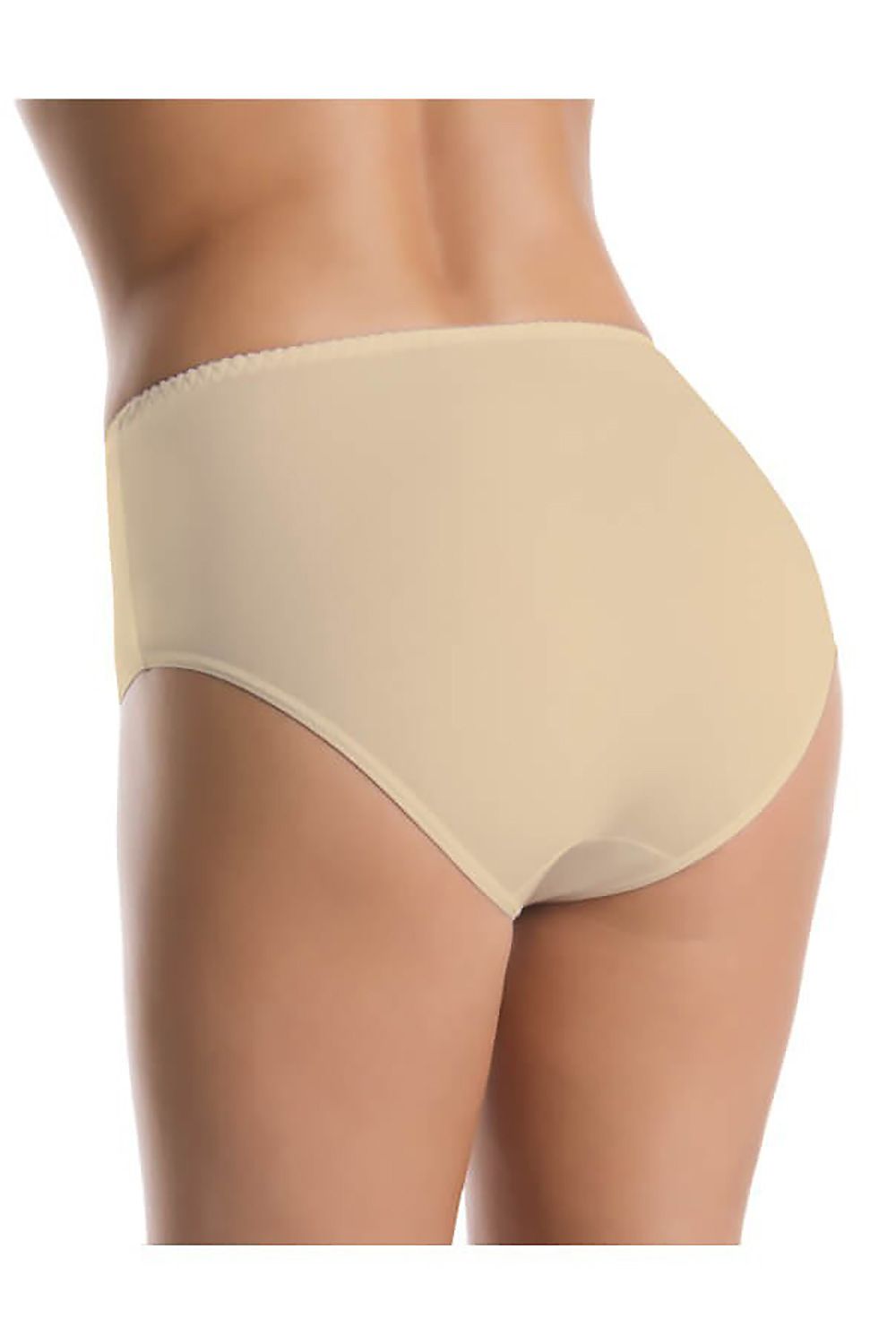 Luxury Bamboo Fiber Women's High-Waist Panties Set in Beige by Teyli, featuring a soft and stylish design available in sizes XS to 3XL, perfect for comfort and elegance.