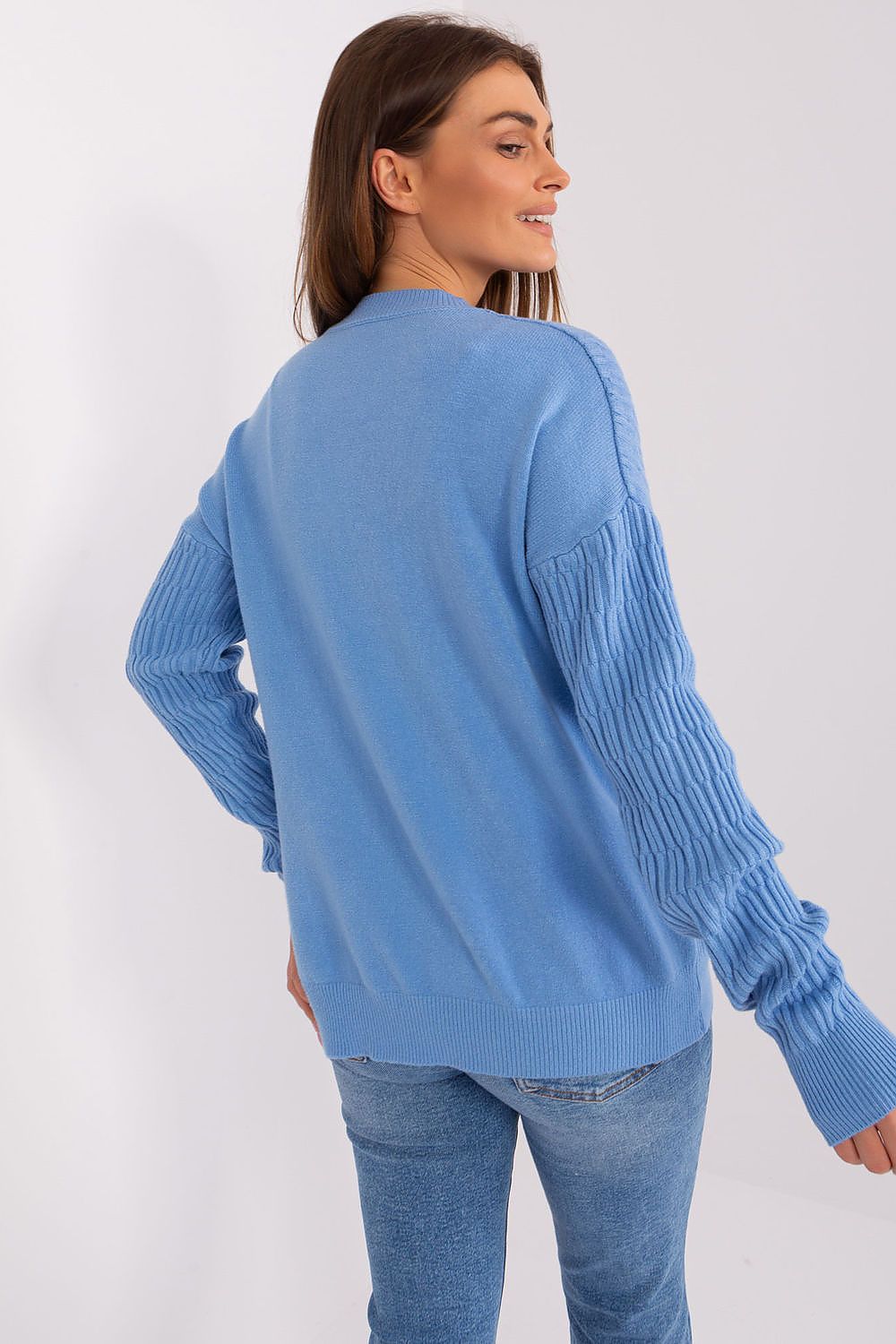 Chic Women's Variegated Sweater from AT with long sleeves and a comfortable fit, combining luxury and versatility for any wardrobe.
