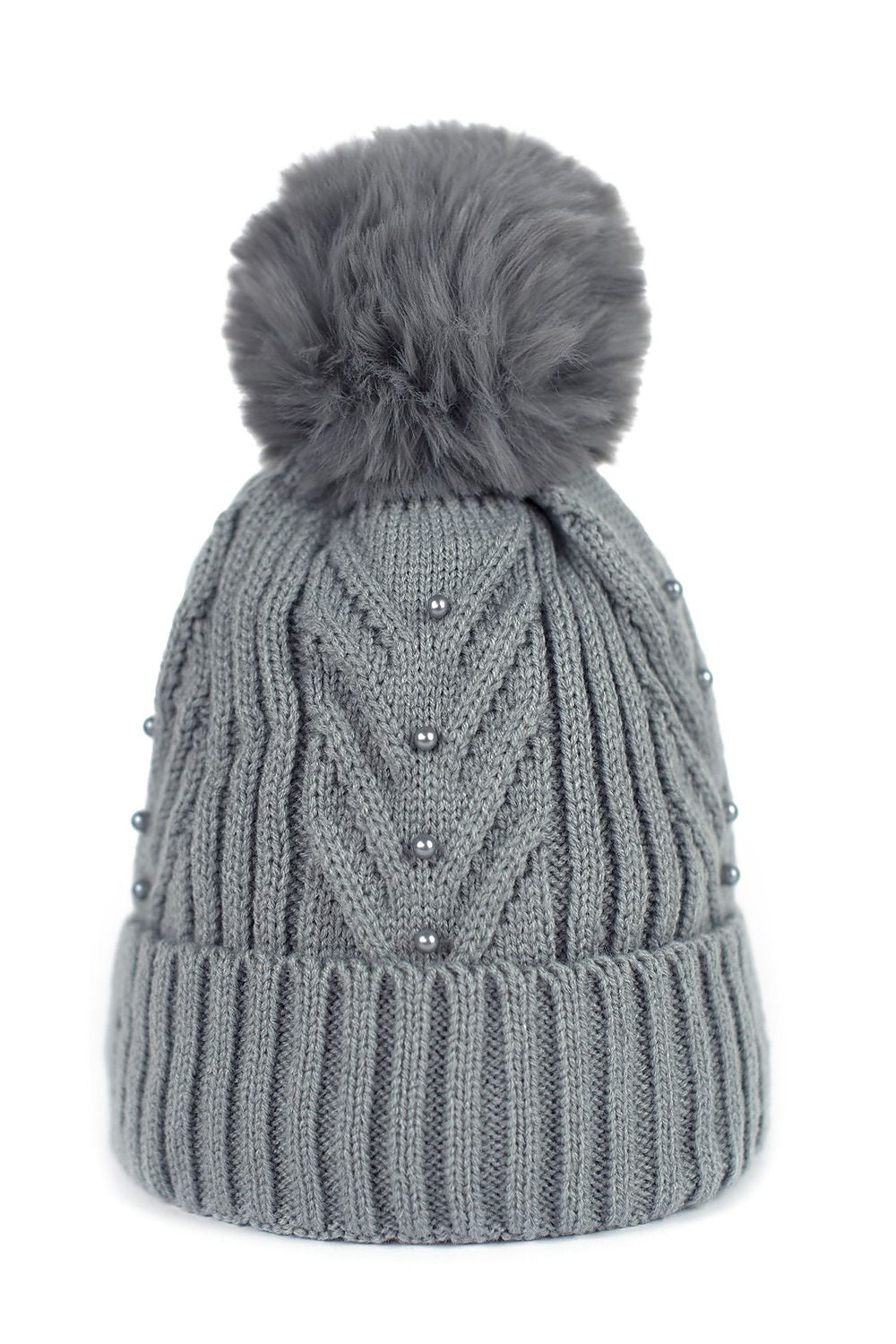 Elegant stretchy acrylic cap with pom-pom by Art of Polo, perfect for autumn-winter fashion and comfort.