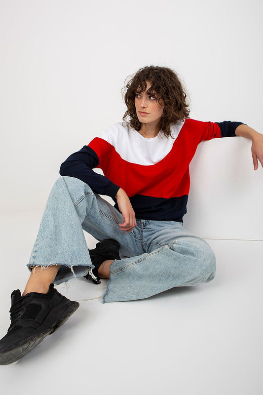 Luxurious Relevance Cotton Blend Sweatshirt in elegant colour scheme, showcasing colourful details and stylish design, perfect for upscale casual wear.