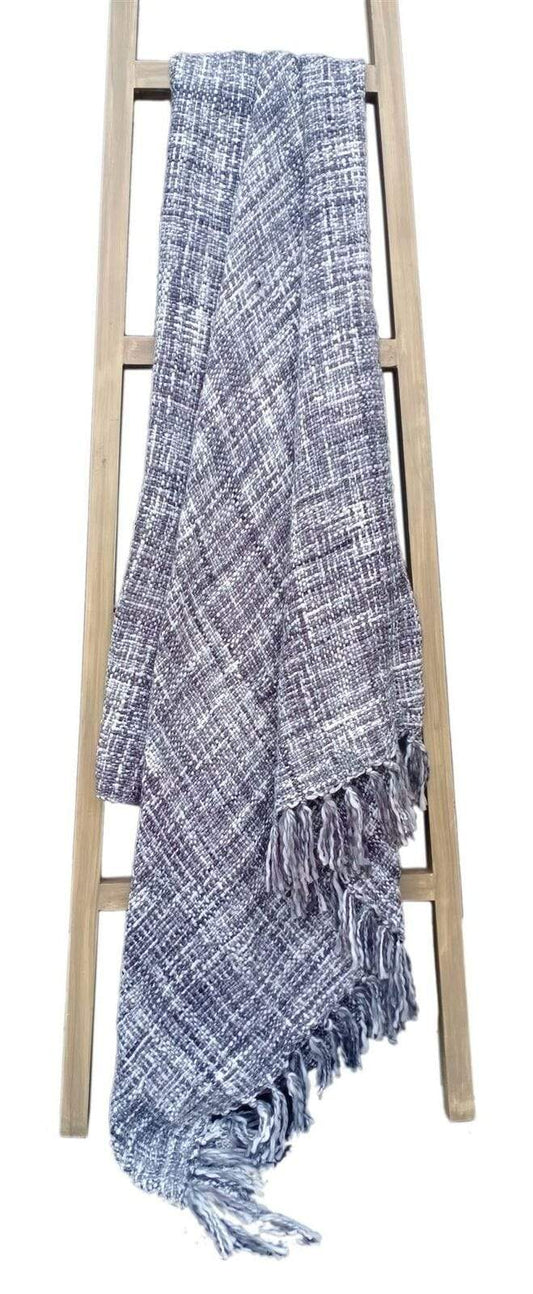 Soft and sumptuous French Tonal Chenille Throw by OLIVIA ROCCO, featuring calming colour options and beautifully crafted tassels for luxurious comfort.