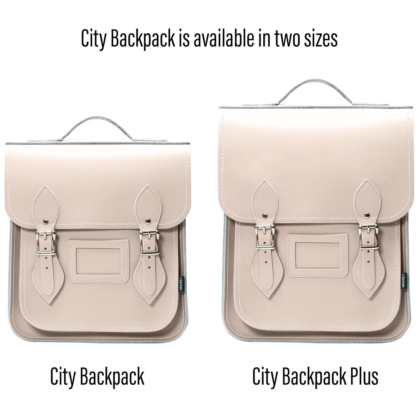 Handmade Leather City Backpack in Iced Coffee colour, showcasing Scottish leather craftsmanship, ideal for urban explorers and professionals, featuring silver nickel buckles and adjustable straps for comfort and versatility.