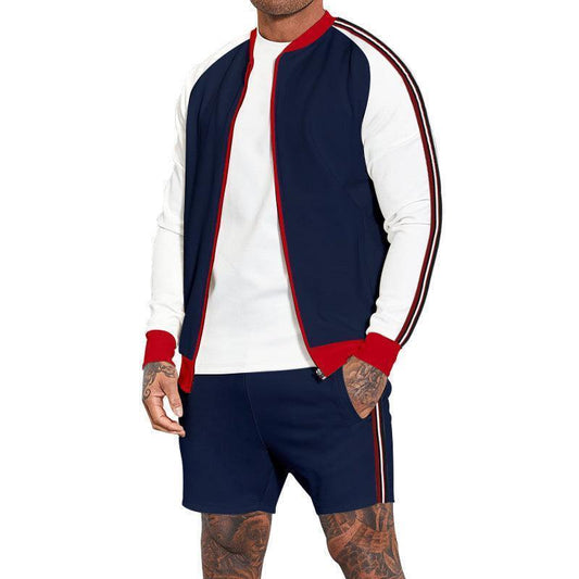 Elegant display of Men's Sport Tracksuit Set, showcasing premium material and modern design, perfect for achieving comfort and style in leisure activities, available in multiple colours and sizes.