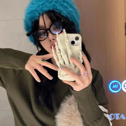Silica Gel Skull Hand Exaggerated Phone Cases Phone Accessories