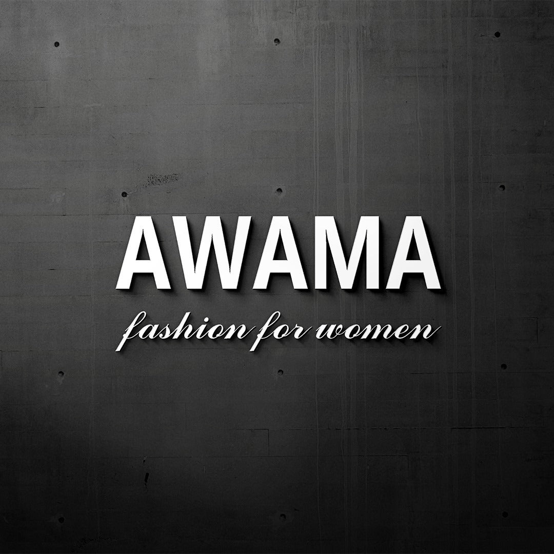Luxury collection of Awama fashion featuring an elegant cotton blend daydress with decorative collar and cuffs, perfect for stylish days out. Discover the timeless design and quality of Awama.