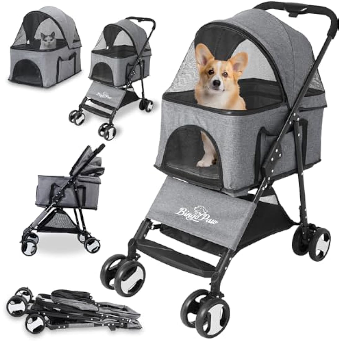 Detachable Carrier Pet Strollers