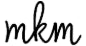 MKM logo elegantly designed in a stylish script, embodying luxury and sophistication.