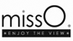 MissO logo featuring the slogan 'ENJOY THE VIEW', symbolizing luxury and elegance in hosiery fashion.