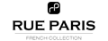 Luxury Rue Paris logo, representing the French collection of elegant evening dresses.