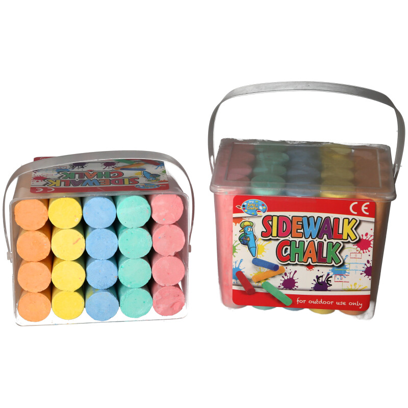 Luxury Craft Kits featuring a vibrant assortment of Children's Quality Art Crafts Jumbo 20 PCS Giant Sidewalk Chalk and exquisite DIY projects like Build Your Own Dragon and Unicorn.