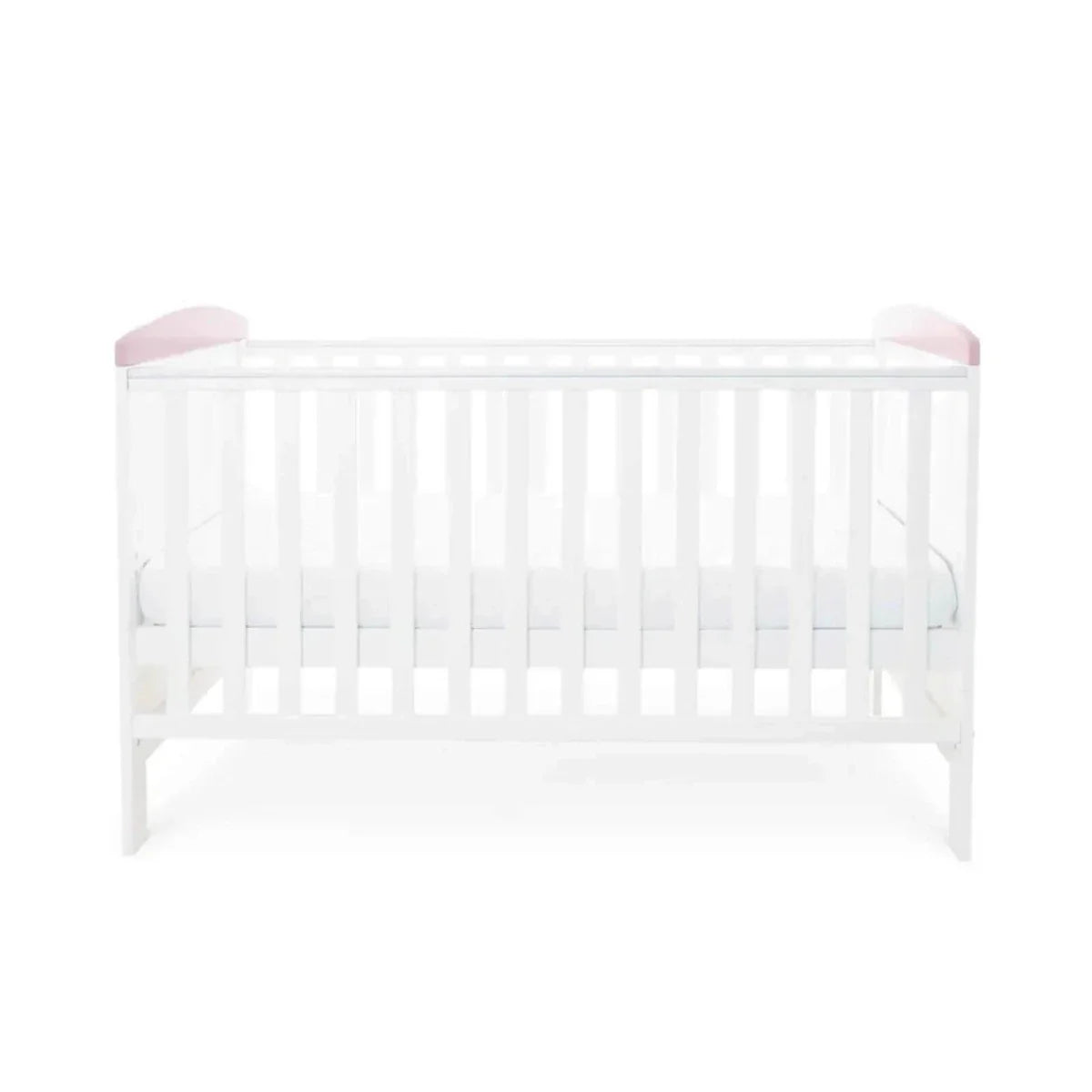 Ickle Bubba Coleby Style Cot Bed Elephant Love Pink - Without Mattress