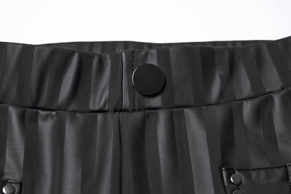 Fashion model wearing Punk Rave Althea high-waisted leggings, exemplifying gothic elegance and rebellious style.