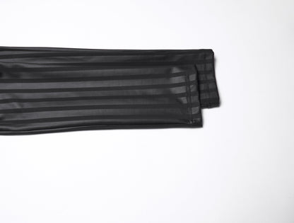 Close-up view of the decorative buckle straps on Punk Rave Althea high-waisted goth leggings, highlighting the intricate industrial design details for a unique and rebellious look.