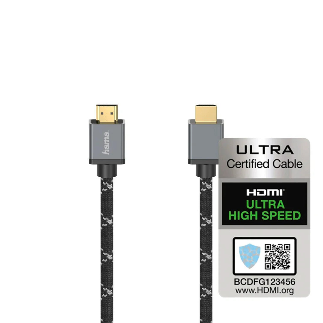 Hama Aluminium 8K Ultra-HD High Speed HDMI Cable, Aramid Fibre Braided, 3m