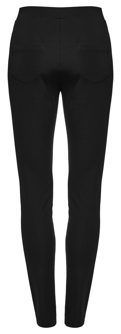 Model wearing Punk Rave Ausha Leggings, highlighting the edgy fit and unique stitching detail for a sophisticated punk style.