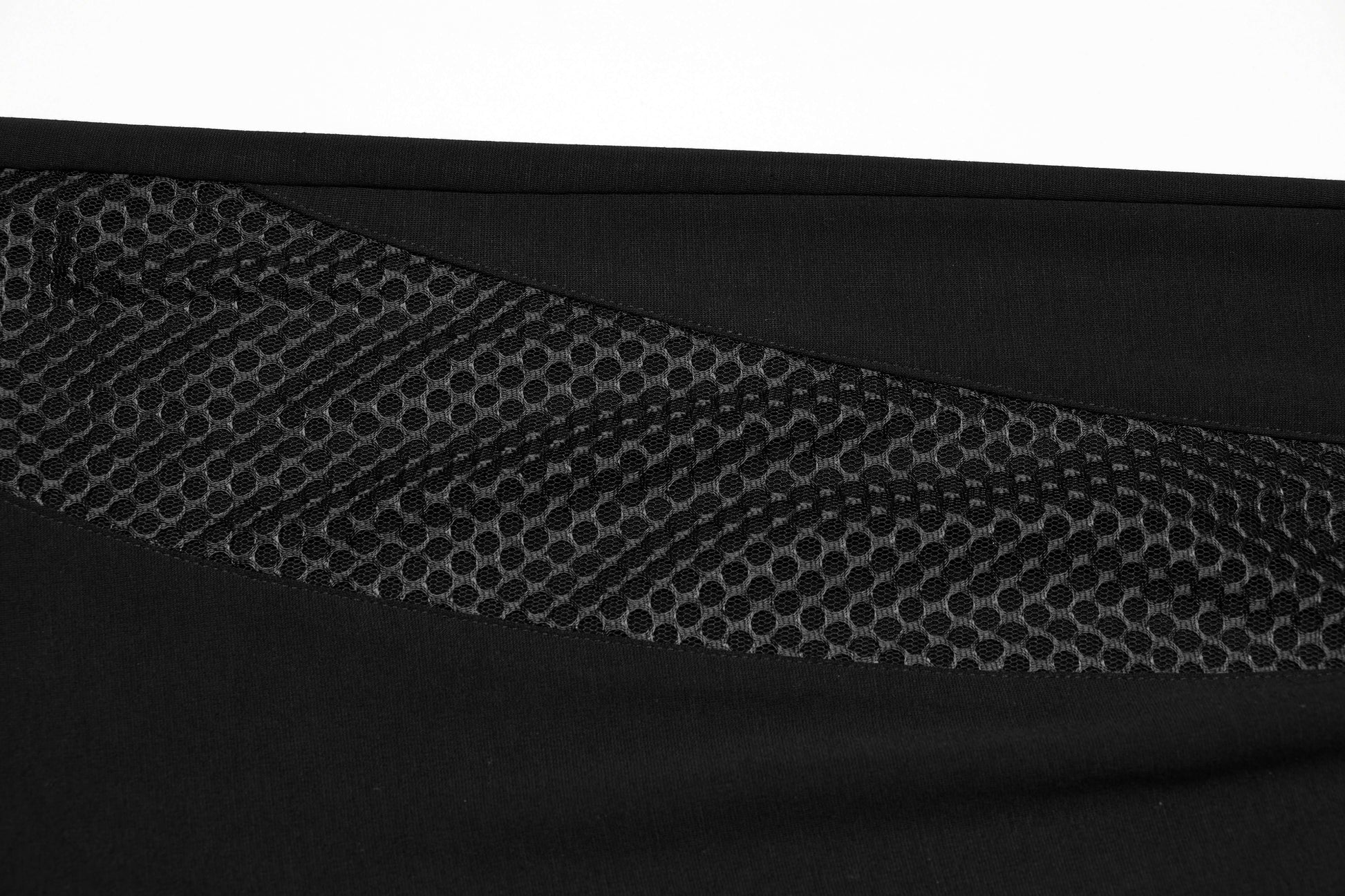 Close-up of the stretchy knitted fabric of Punk Rave Ausha Leggings, showcasing exquisite texture and quality craftsmanship.