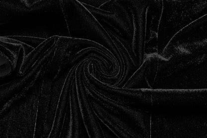 Model wearing the Punk Rave Selene High Slit Goth Dress at an evening event, exuding confidence and gothic glamour.