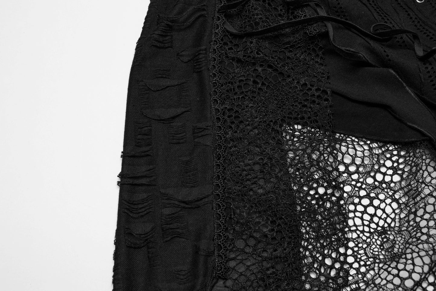 Stylish shot of the Punk Rave Asymmetric Honey Dress worn, capturing its dynamic silhouette and vibrant textures, perfect for those who embrace a daring fashion statement.