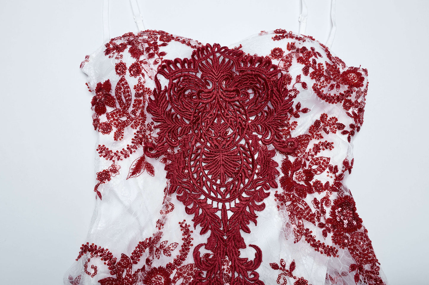 Lifestyle shot of the Punk Rave Eladia Dress worn at twilight, capturing the enchanting allure of its adjustable fit and romantic silhouette.