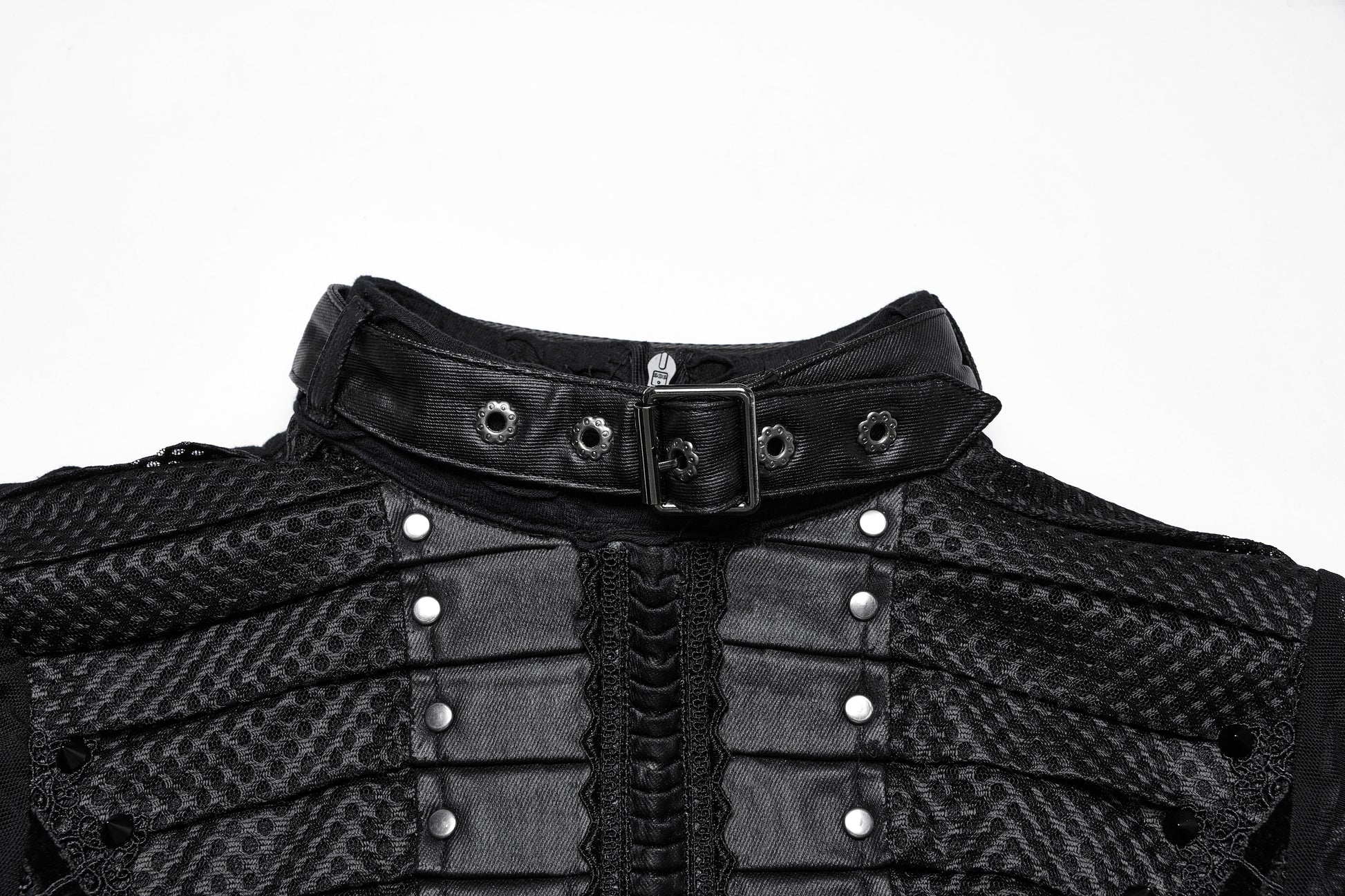 Punk Rave Seraphine Black Maxi Dress showcasing intricate spinal lace panel and bold gothic elegance.