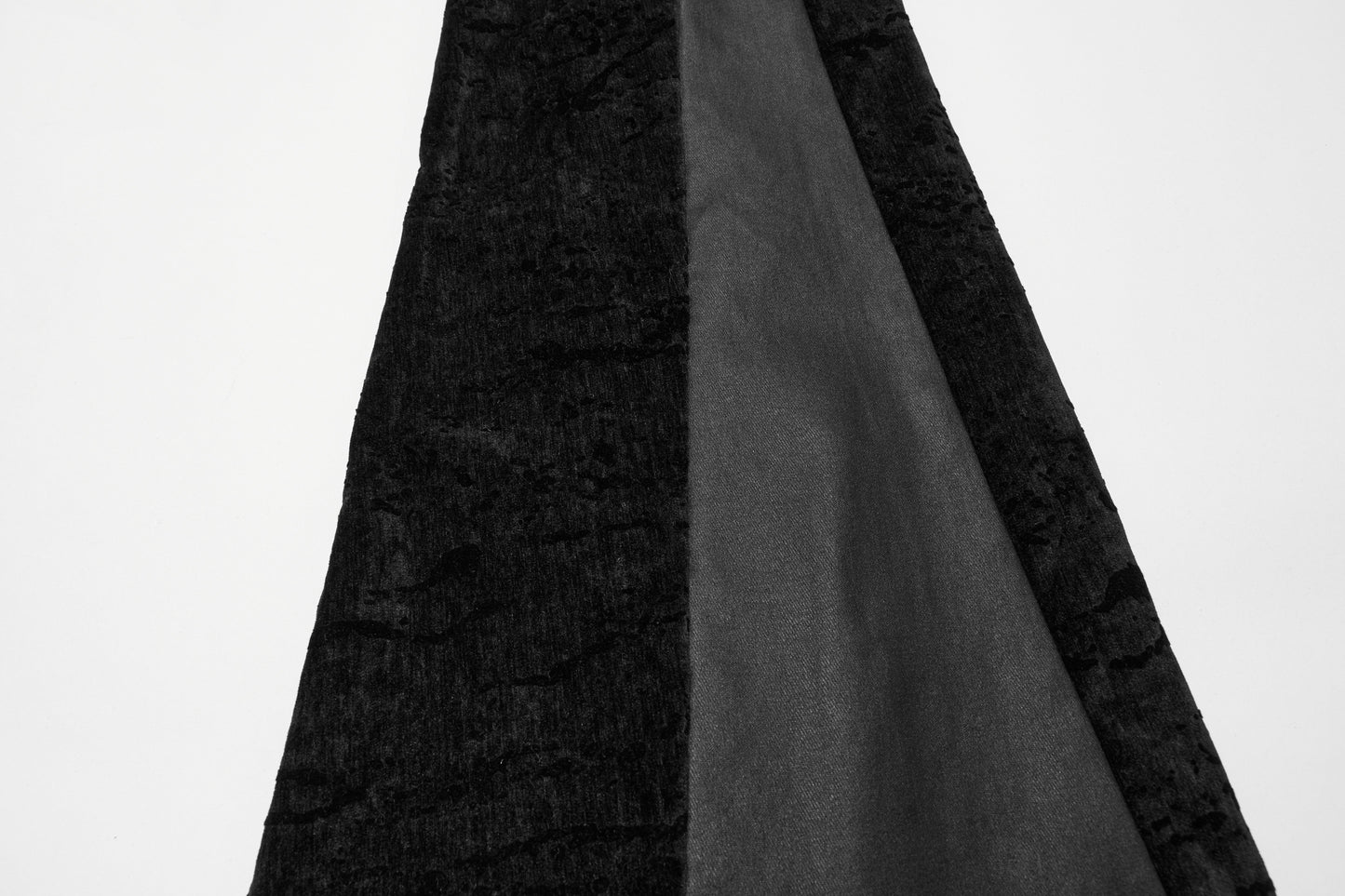 Punk Rave Morrigan Wasteland Tassel Flare Trousers in Black showcasing a dramatic flare and intricate tassel details, ideal for goth and alternative fashion lovers.