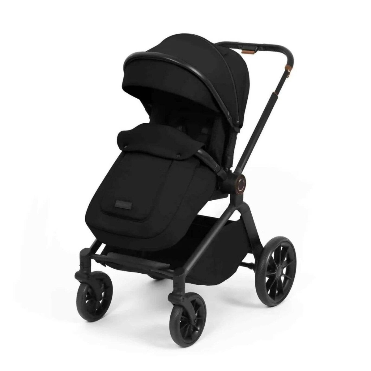 Ickle Bubba Altima Travel System with i-Size Stratus Car Seat & ISOFIX Base 12 pcs - Black