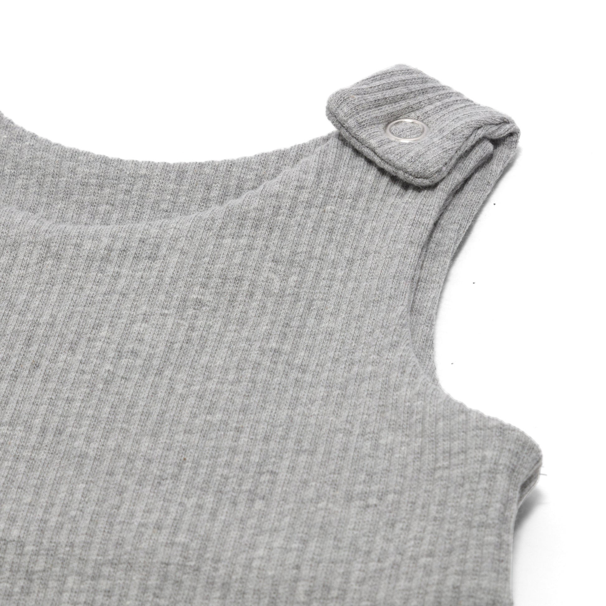 Elegant personalised baby dungarees in dove grey by DreamBuy, perfect for adding a touch of luxury to your little one’s wardrobe.