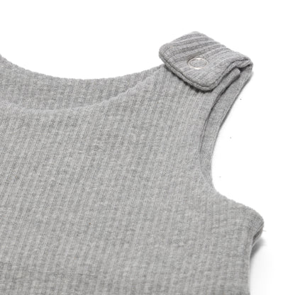 Elegant personalised baby dungarees in dove grey by DreamBuy, perfect for adding a touch of luxury to your little one’s wardrobe.