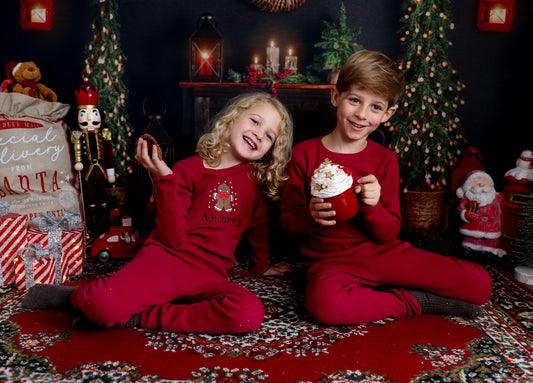 Elegant Luxury Christmas Gingerbread Man Lounge Set for Adults by DreamBuy featuring festive design and cozy fabric.