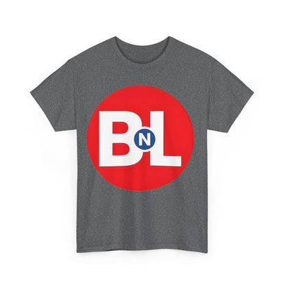Front view of the Unisex Wall-E Logo Graphic Tee displayed in a dark grey variant with a striking logo, epitomizing chic casual wear.