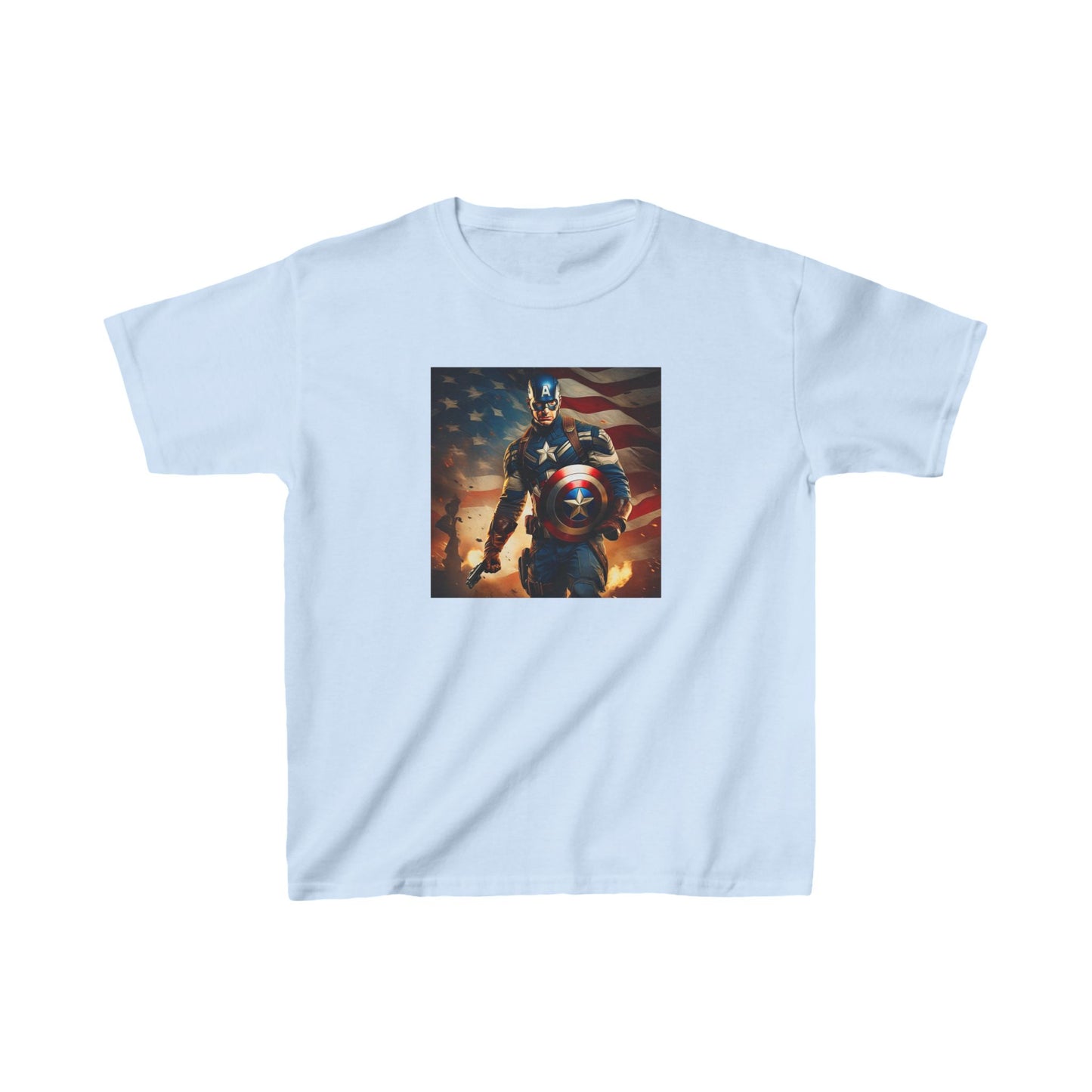 Kids Captain America Heavy Cotton Tee 16 colors